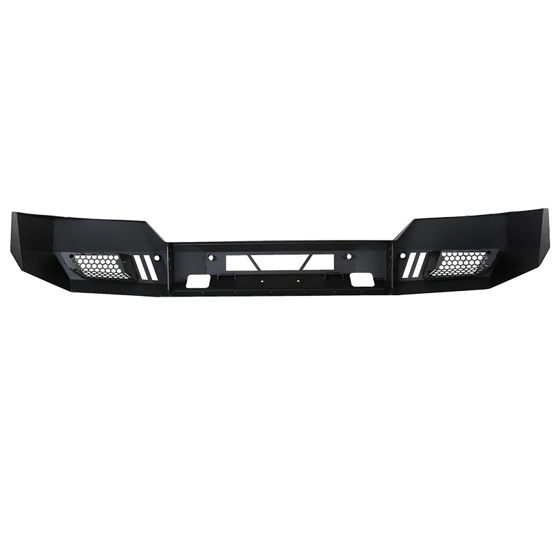 2016-2018 Chevrolet Silverado 1500 Black Heavy Duty Steel Front Bumper w/ LED Light Ports