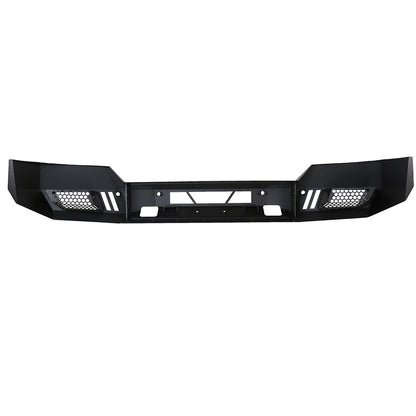 2016-2018 Chevrolet Silverado 1500 Black Heavy Duty Steel Front Bumper w/ LED Light Ports