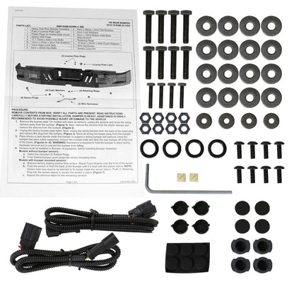 2010-2024 Dodge RAM 2500/3500 Black Heavy Duty Steel Rear Step Bumper