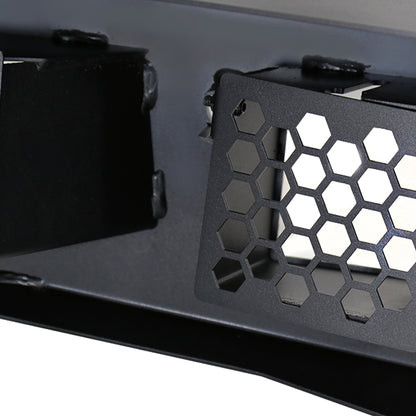 2014-2021 Toyota Tundra Black Heavy Duty Steel Rear Step Bumper w/ License Lamp