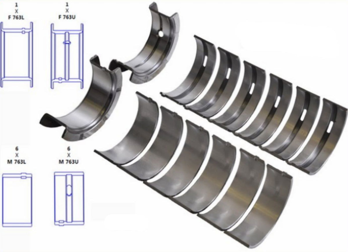 Bearing Set - Main - Jeep 242/4.0L 87-90, Jeep 258/4.2L 71-90