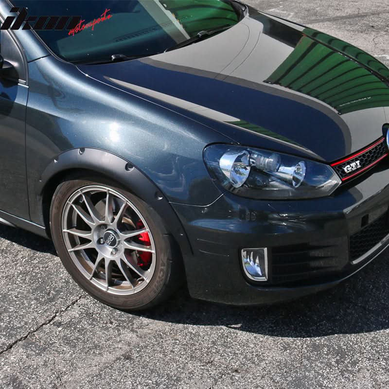 Ikon V2 Universal 50mm Wide PU Fender Flares 4 Pieces Set