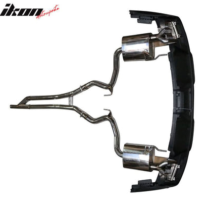 2015-2017 Ford Mustang GT-350 Style Rear Diffuser W/ Dual Catback Tips