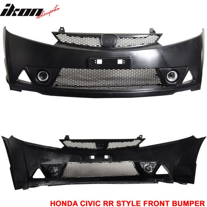 Fits 06-11 Civic Mugen RR Front Bumper & Daytime Running Fog Lamp