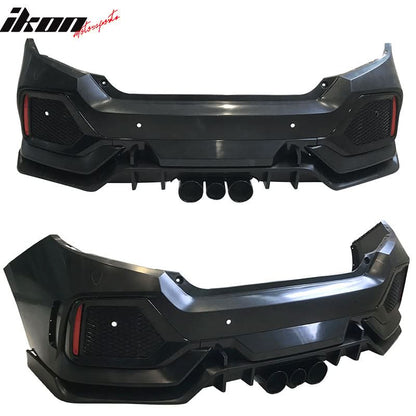 2016-2021 Honda Civic Sedan Type R Style CTR Bumper + Lip +Grille
