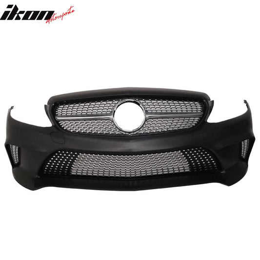 2015-2017 Benz W205 C-Class Concept Style Front Bumper Conversion PP