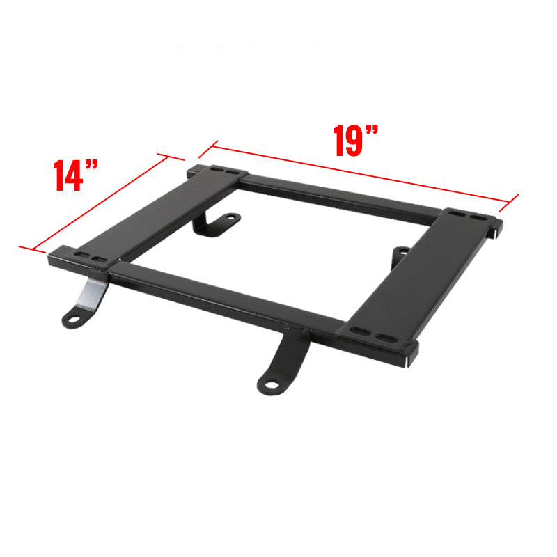 1979-1998 Ford Mustang Tensile Steel Racing Seat Mounting Brackets - 2PCS (19"x14")