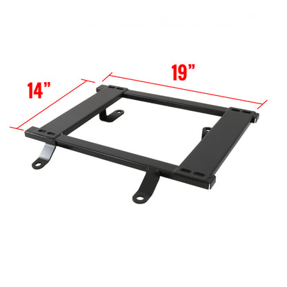 1979-1998 Ford Mustang Tensile Steel Racing Seat Mounting Brackets - 2PCS (19"x14")