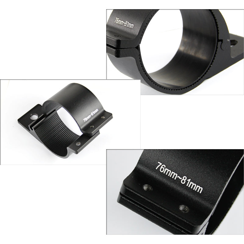 Universal 3" Aluminum Light Mounting Brackets (Black)
