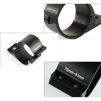 Universal 3" Aluminum Light Mounting Brackets (Black)