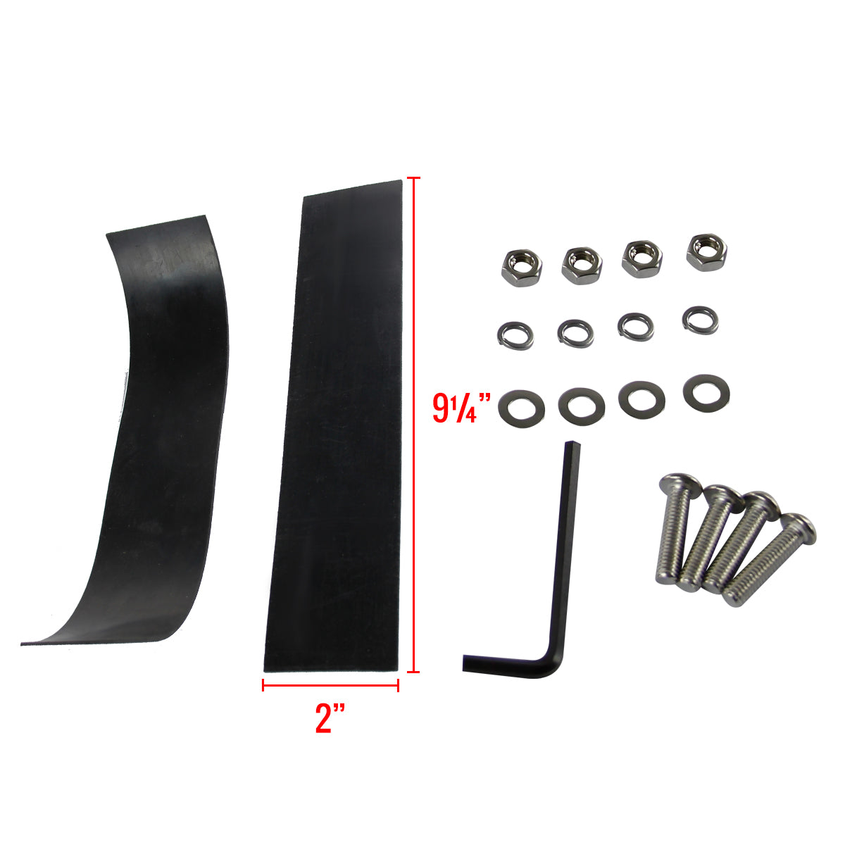Universal 3" Aluminum Light Mounting Brackets (Black)