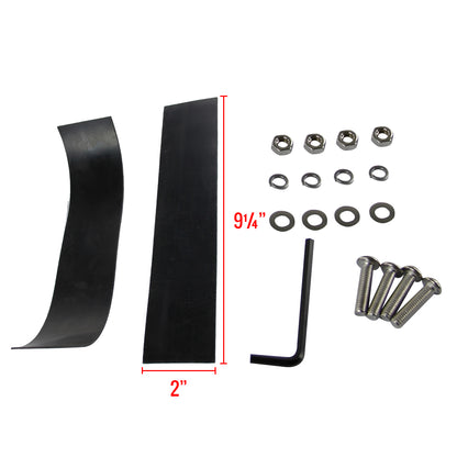 Universal 3" Aluminum Light Mounting Brackets (Black)