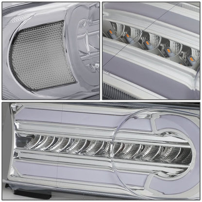 07-14 Toyota FJ Cruiser 3D Style LED DRL Bumper Lights - Chrome/Clear