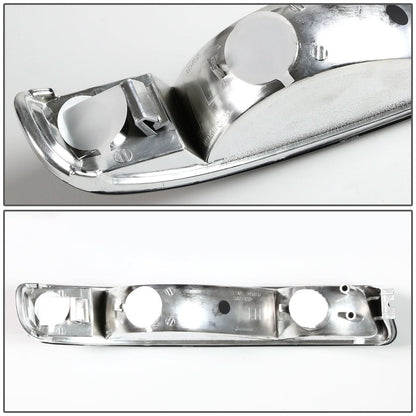 99-07 GMC Sierra / 00-06 Yukon Smoke Amber Corner Bumper Lights 2PC