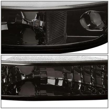99-07 GMC Sierra/Yukon Smoke Corner Bumper Lights 2PC