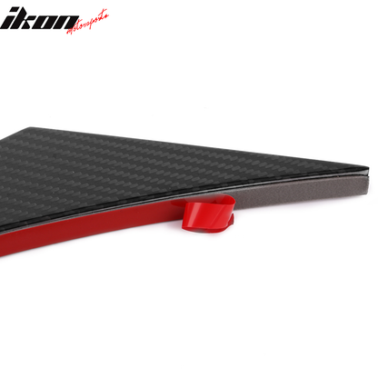 Universal Fit 4PCS V2 Front Bumper Lip Canard Splitter Carbon Fiber