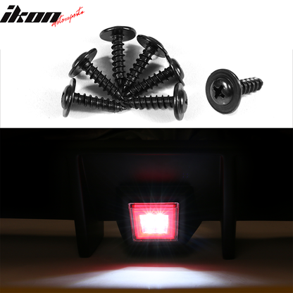 2015-2023 Dodge Charger Black Rear Diffuser Lip Clear Brake Light PP
