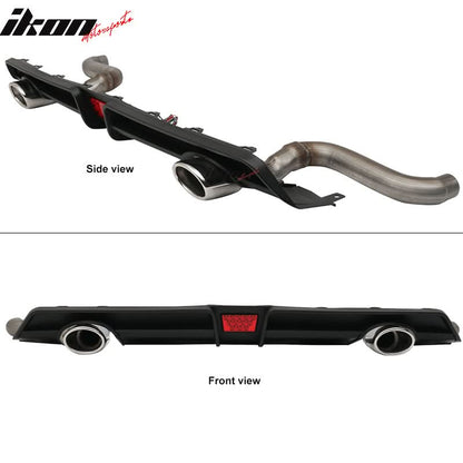2016-2021 Honda Civic Rear Bumper Diffuser w/ 4in Exhaust Tips