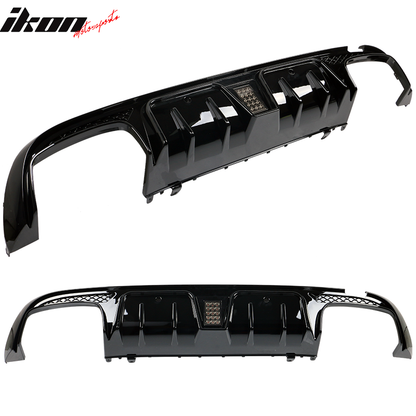 2015-2018 Benz W205 C-Class C63 AMG Gloss Black Rear Diffuser