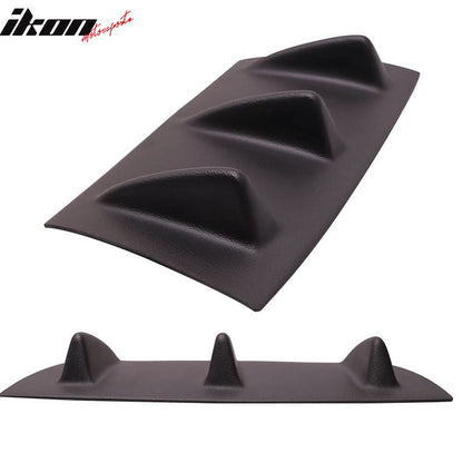 2008-2013 BMW M3 E90 E92 E93 3Fin Matte Black Rear Bumper Diffuser ABS