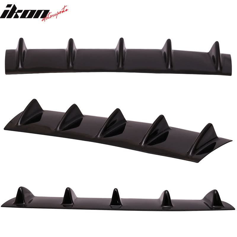2003-2008 BMW Z4 E85 5 Fins Gloss Black Rear Bumper Diffuser ABS