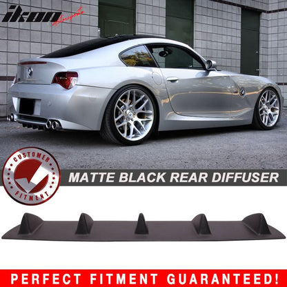 2003-2008 BMW Z4 E85 V1 Style Matte Black Rear Bumper Lip Diffuser ABS