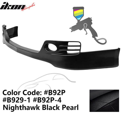 2006-2008 Acura TSX EURO-R Style Front Bumper Lip Painted