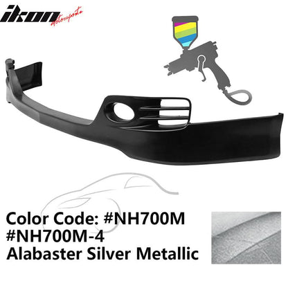 2006-2008 Acura TSX EURO-R Style Front Bumper Lip Painted