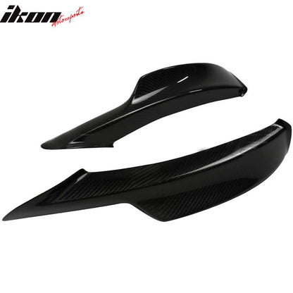 2009-2011 BMW E90 328i 335i MT Carbon Fiber Front Bumper Lip CF 2Pcs
