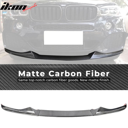 2014-2018 BMW F15 X5 MT MP Style Front Bumper Lip  Carbon Fiber CF