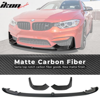 2015-2020 BMW F82 F80 M3 M4 Front Splitters and Bottom Lip Spoiler