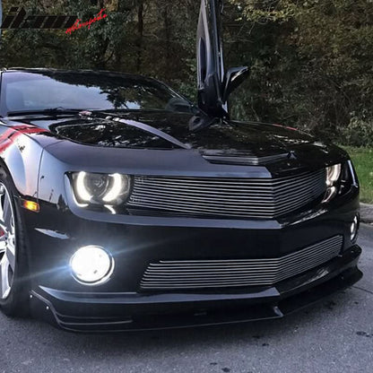 2010-2013 Chevy Camaro V8 SS Street Style Black Front Bumper Lip PU