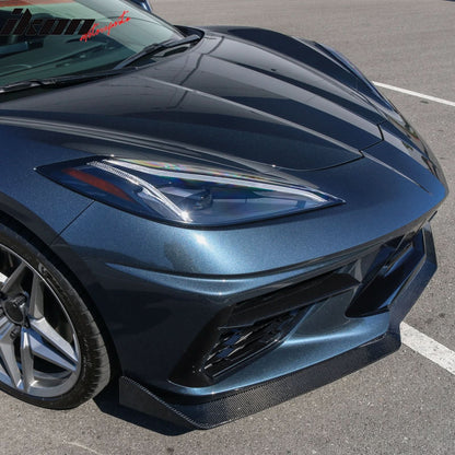 2020-2025 Chevy Corvette C8 5VM Style Front Bumper Lip Carbon Fiber