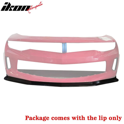 2016-2018 Chevrolet Camaro MDA Style Unpainted Black Front Bumper Lip