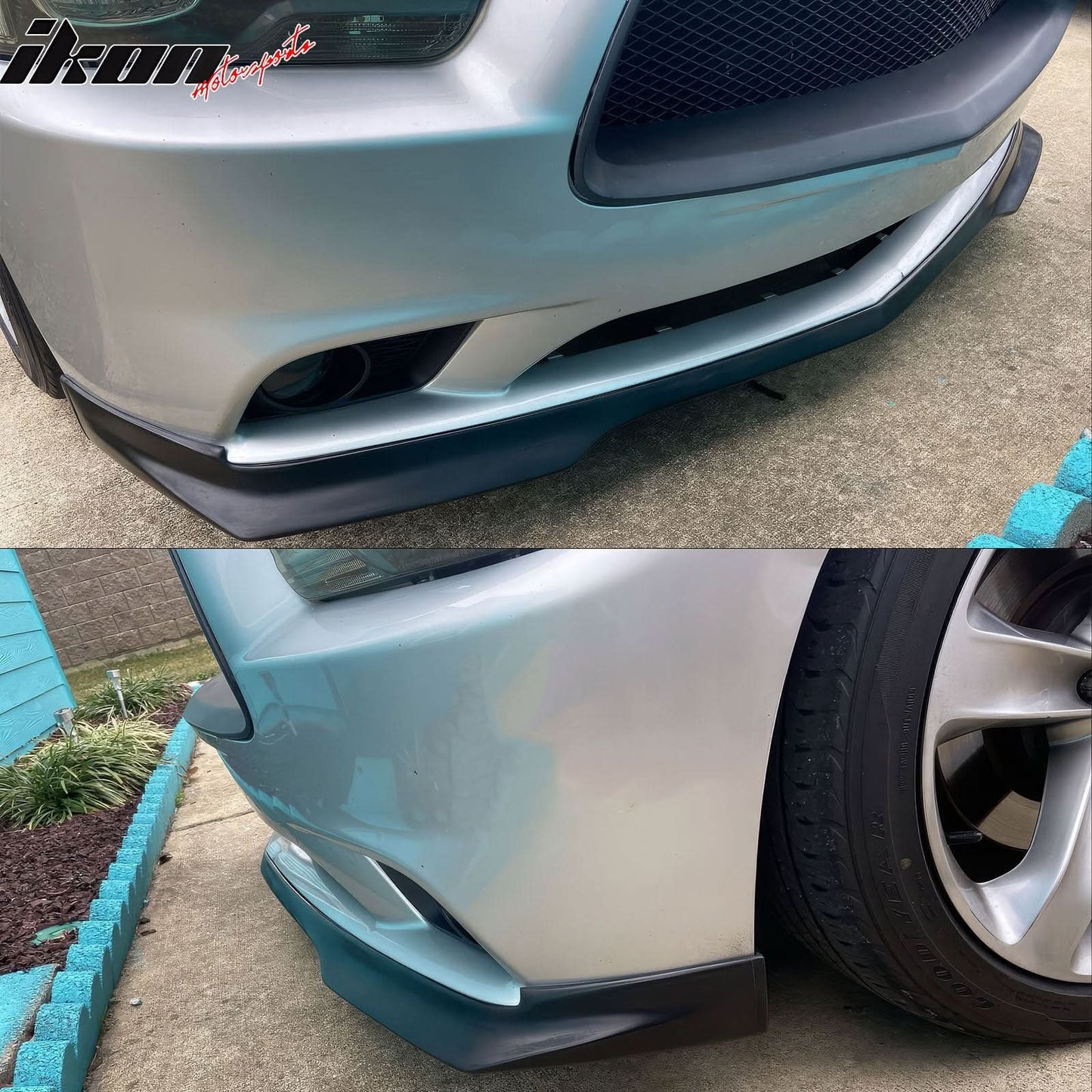 2011-2014 Dodge Charger RA Style Unpainted Front Bumper Lip Spoiler PU