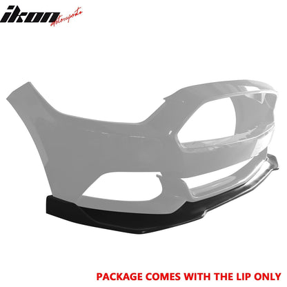 2015-2017 Ford Mustang MDA V2 Style Unpainted Black Front Bumper Lip
