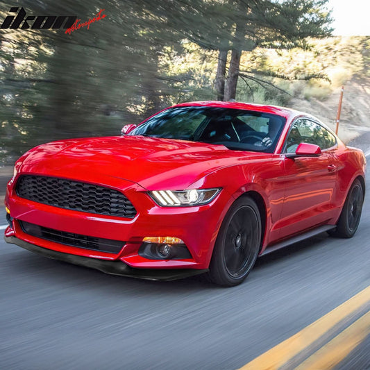 2015-2017 Ford Mustang Shelby GT Style Unpainted Front Lip SplitterPU