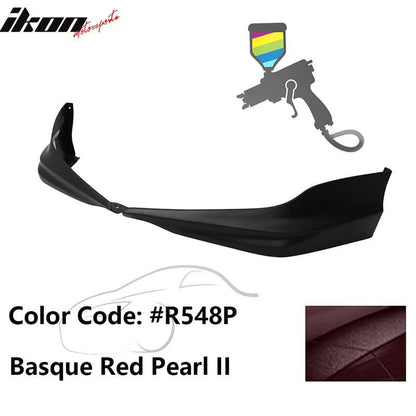 2017 Honda Accord Hybrid HFP Style Painted Front Bumper Lip Splitters