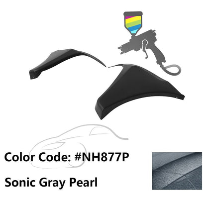 2016-2018 Honda Civic HF-P Style Painted Front Bumper Lip Splitters