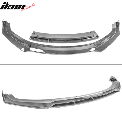 2019-2021 Honda Civic IKON V3 Style Front Bumper Lip Chin Spoiler 2PC