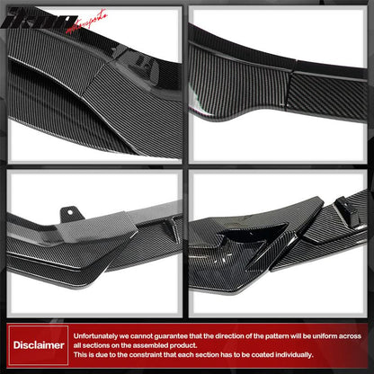 2022-2023 Honda Civic 4DR MD Style Front Bumper Lip Splitter 2PCS PP