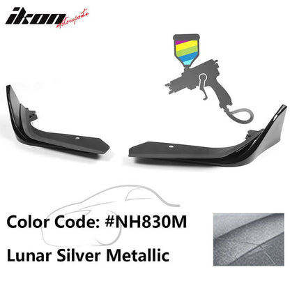 2022-2023 Honda Civic 4DR MD Style Front Bumper Lip Splitter 2PCS PP