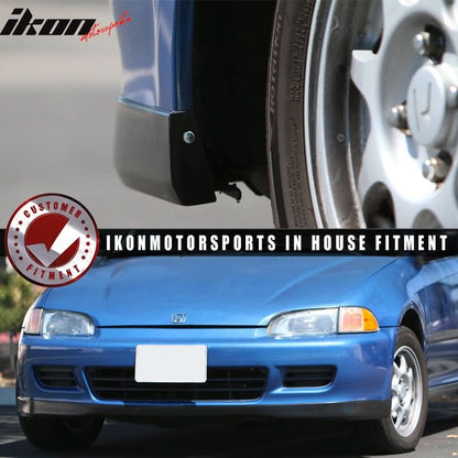 1992-1995 Civic EG Coupe Hatchback OE Style Black Front Bumper Lip PU