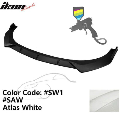 2021-2023 Hyundai Elantra 4DR Sedan Front Bumper Lip Spoiler PP 3PC