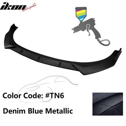 2021-2023 Hyundai Elantra 4DR Sedan Front Bumper Lip Spoiler PP 3PC