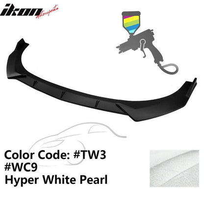2021-2023 Hyundai Elantra 4DR Sedan Front Bumper Lip Spoiler PP 3PC