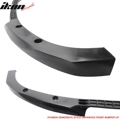 2010-2012 Hyundai Genesis Coupe Type C Unpainted Front Bumper Lip PU
