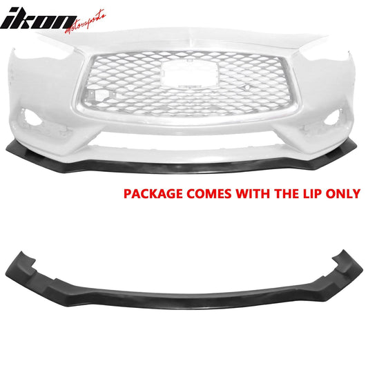 2017-2022 Infiniti Q60 Coupe IKFM Style Front Bumper Lip Spoiler PU