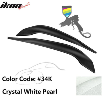 2016-2017 Mazda 6 Painted Front Bumper Side Splitter Lip Pair ABS
