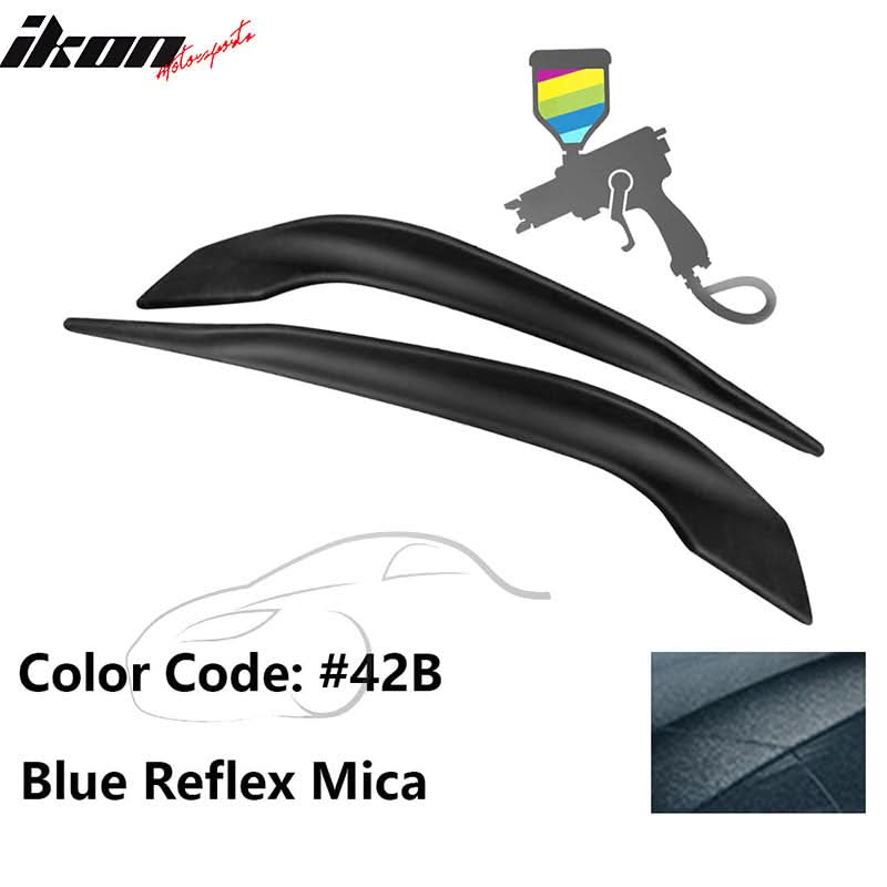 2016-2017 Mazda 6 Painted Front Bumper Side Splitter Lip Pair ABS